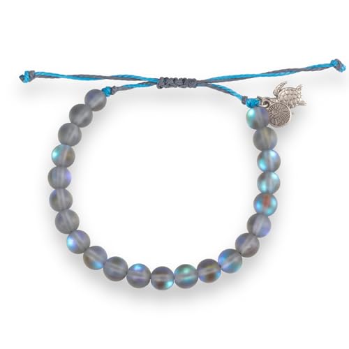 KoaKoa Moonlight Bead Sea Turtle Tracking Bracelet, helps save sea turtles, fully adjustable Men and Women