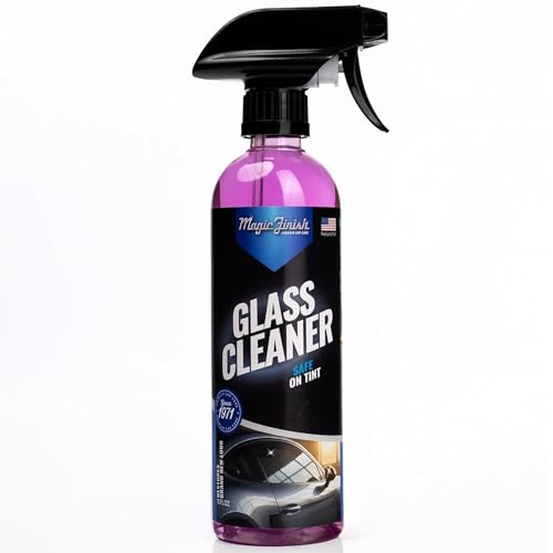 Magic Finish Car Glass Cleaner (16 fl oz) – Ammonia-Free Window Cleaner Spray for Interior & Exterior Auto Glass – Anti-Fog, Streak-Free Car Cleaning Supplies for Tint, Mirrors & Screens