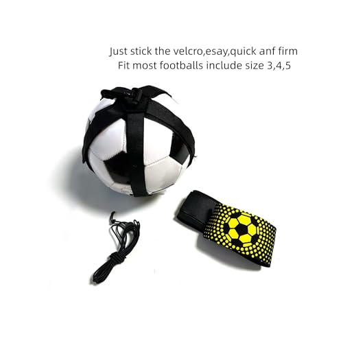 WOULDWIN Cinto ajustável bola para treinamento de futebol/vôlei/rugby, Tira de treinamento de solo d