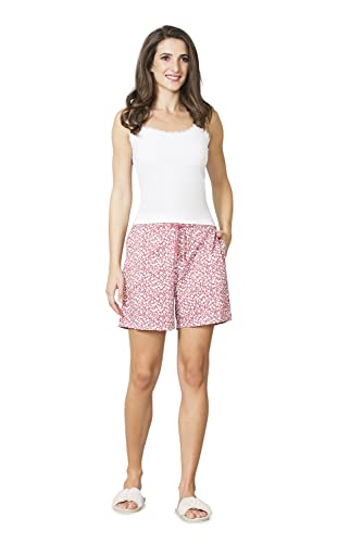 Image of Van Heusen Women's Cotton Lounge Shorts | Lightweight | Breathable Cotton | Relaxed fit | Printed | Comfortable Everyday Wear | Style 55501|Available in Pack of 1 & 2