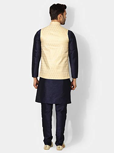 Image of UnM Men Silk Blend Classic Kurta Set