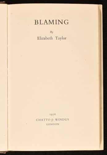 Blaming 0670173495 Book Cover