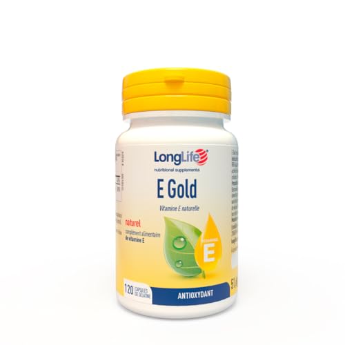 LongLife® E Gold 90u.i. | Vitamina E in forma di d-alfa-tocoferolo | Elevata attività biologica | Azione antiossidante | 3 mesi di trattamento | Senza glutine LongLife® E Gold 90u.i. | Vitamina E in forma di d-alfa-tocoferolo | Elevata attività biologica | Azione antiossidante | 3 mesi di trattamento | Senza glutine