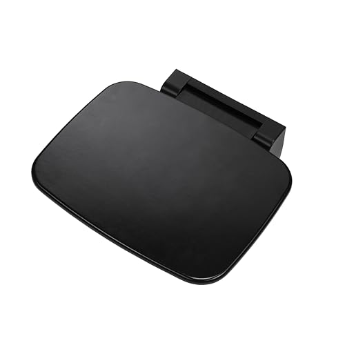 Siège de douche mural pliable noir pour salle de bain - 3
