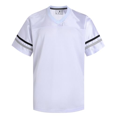 dolessismore White American Football Jersey for Men Women Boy Girl