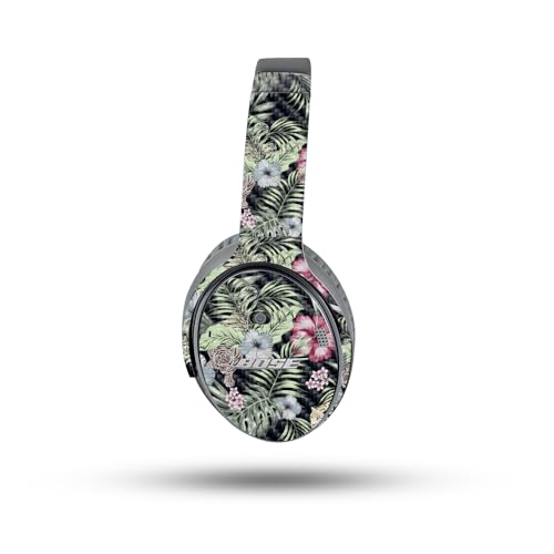 Image of MightySkins Carbon Fiber Skin Compatible with Bose QuietComfort 35 II Headphones - Asian Tropics | Protective, Durable Textured Carbon Fiber Finish | Easy to Apply