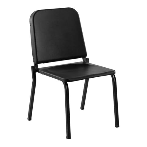 National Public Seating NPS 8200 Series 16" Modern Plastic Melody Music Chair in Textured Black