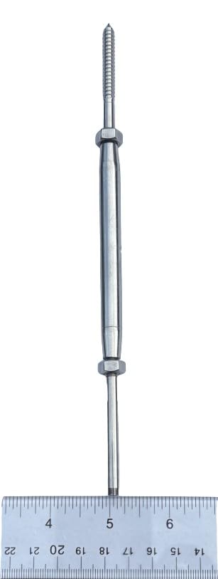 US Stainless Tensores de Acero Inoxidable 316 con Mano para Cable de 1/8" miniatura 4