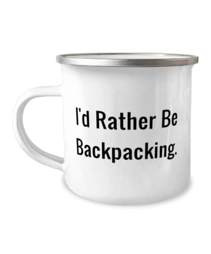 Useful Backpacking, I'd Rather Be Backpacking, Holiday 12oz Camper Mug For Backpacking