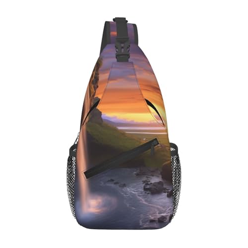 Bolso cruzado deportivo compacto negro para adultos miniatura 1