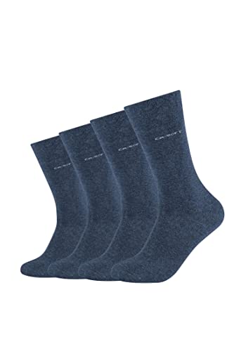 Camano Unisex Businesssocken Komfortbund Bequem Langlebig Baumwolle verstärkte Ferse 4er Pack
