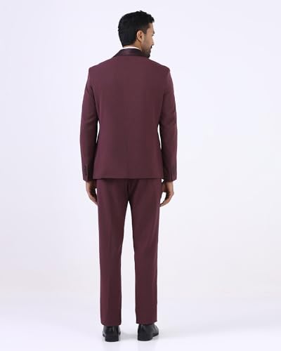 Image of Blackberrys Men's Wine Solid Suits