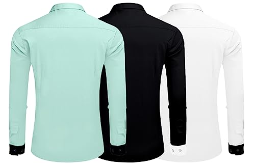 Image of Zombom Men's Striped Regular Fit Shirt