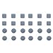 JZK 24PCS Square Round Chair Feet Gliders, PTFE Teflon Self-Adhesive Furniture Sliders Gliders, Chair Feet Floor Protector Pads, ﻿Chair Leg Sliders for Carpets