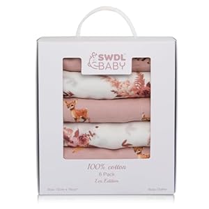 Large Baby Muslin Cloths – 100% Cotton Musli...