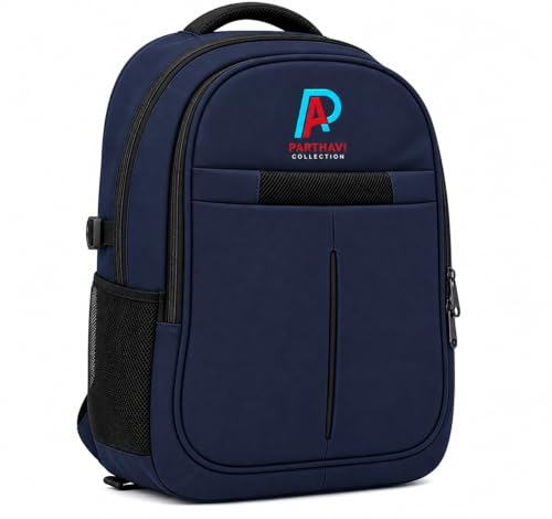 Image of Laptop Backpack for Men & Women | Durable Polyester Office, College & School Backpack | Lightweight Travel Bag with Spacious Compartments, Side Pockets & Compression Straps |