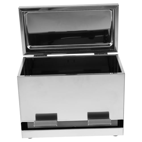 BEBEMOKO Multi-functional Straw and Chopstick Storage Box Commercial Grade Large Capacity Stainless Steel Straw Dispenser