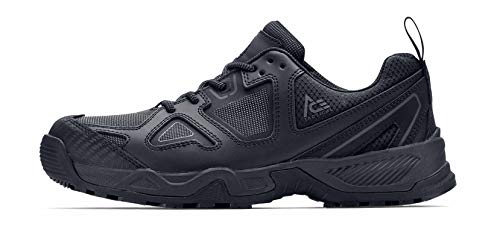 ACE Work Boots Defender Low, Men's Soft Toe (ST) Slip Resistant Work Boots, Water Resistant, Black3