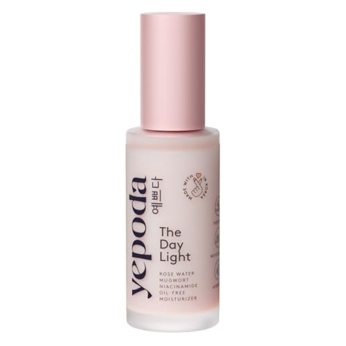 Yepoda The Day Light, Crema Idratante Giornaliera Purificante Senza Oli con Acqua di Rosa, Artemisia...