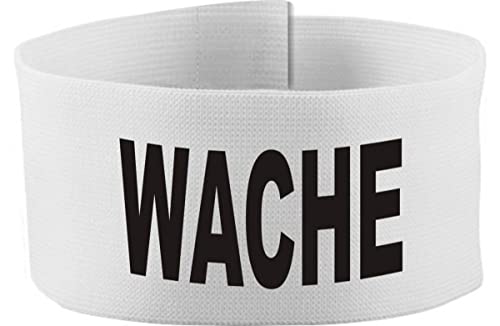 Klett Armbinde 5 cm Bedruckt mit WACHE (Farbe Weiss) (Gr. 3XL - 35-45 cm) Cover
