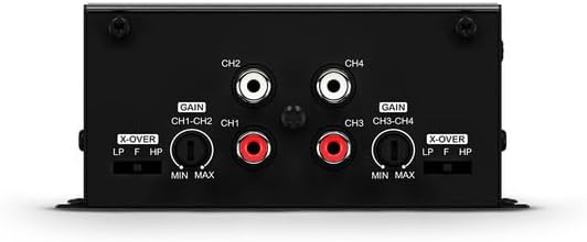 SounDigital 400.4 EVO 6.0 4-channel car amplifier, 400 W RMS power amplifier, 4 ohms, high/low pass filter, RCA input, compact car HiFi power amplifier