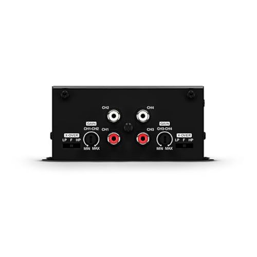 SounDigital 400.4 EVO 6.0 4‑Kanal Auto Verstärker | 400W RMS Endstufe | 4 Ohm | High‑/Low‑Pass Filter | Cinch Eingang | Kompakte Car‑HiFi Endstufe