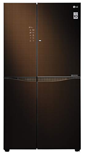 LG 675 L Frost Free Inverter, Wi-Fi Double Door Refrigerator (GC-M247UGLN, Linen Brown)