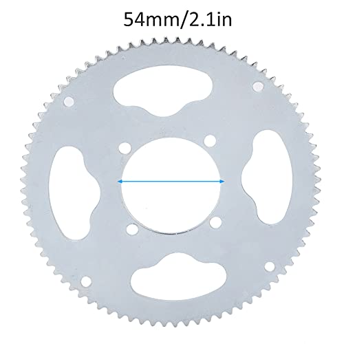 Roda Dentada de Corrente Traseira, 54mm 80 Dentes 25H Roda Dentada de Corrente Traseira para Motocic