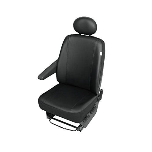 Mercedes Vito Piel sintética. Funda del asiento del conductor. Asiento negro  Set de protecciones.