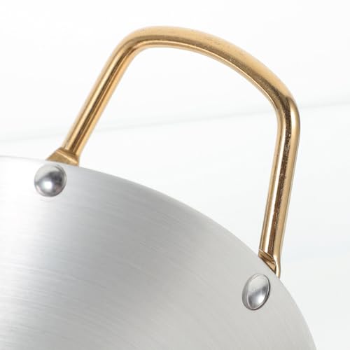 Wok de acero inoxidable STOBAZA con doble mango y fondo redondo miniatura 4