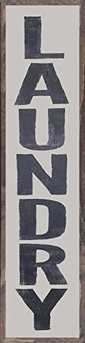 Houvssen Laundry Room Sign Laundry Room Decor Laundry Sign Vertical Laundry Sign Wood Laundry Sign Wood Signs With Quotes Wood Sayings Signs 4X16 Inch, Wood212 #TOP1
