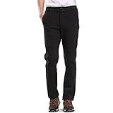 [foveitaa] 登山パンツ メンズ アウトドアパンツ トレッキングパンツ 秋冬用 厚手 防風防寒 裏起毛 アウトドアウェア 速乾 トレッキング ズボン フィッシングパンツ ストレッチ 撥水加工black-2XL