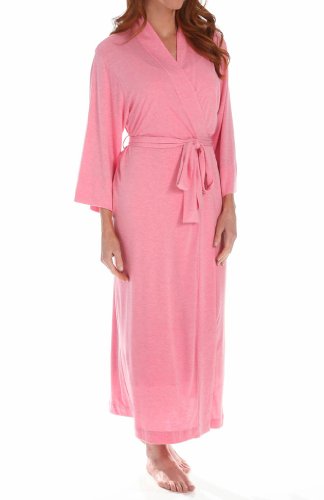 Image of Natori Shangri La Long Robe with Kimono Sleeves, Bathrobe for Women