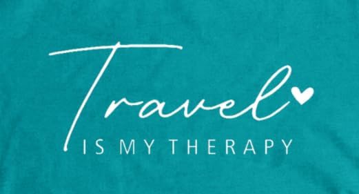 Travel Shirts for Women Travelers Trip Shirts Traveling is My Therapy Tees - Image 5