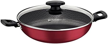 Panela Wok Aluminio, Loreto, Tramontina, Vermelho, 28 cm