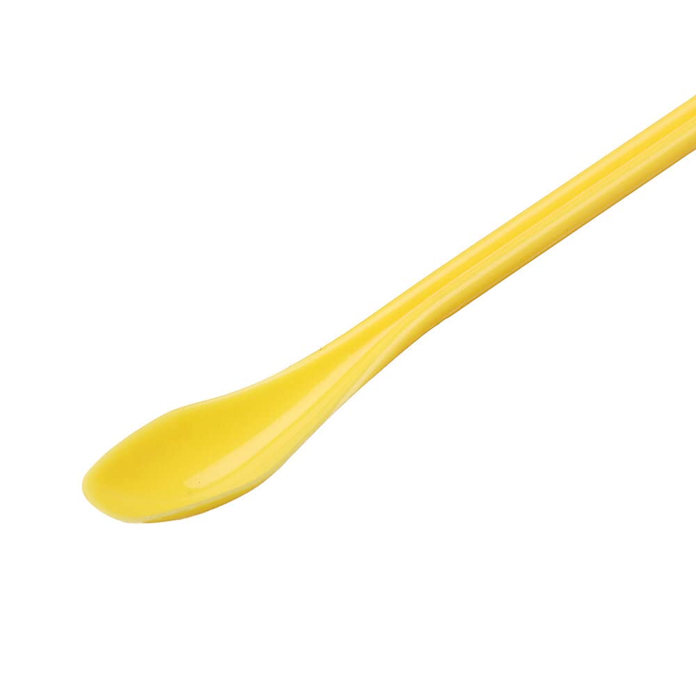 SGerste 20cm Plastic Double Size Head Weighing and Dispensing Small Lab Spoon 100Pcs