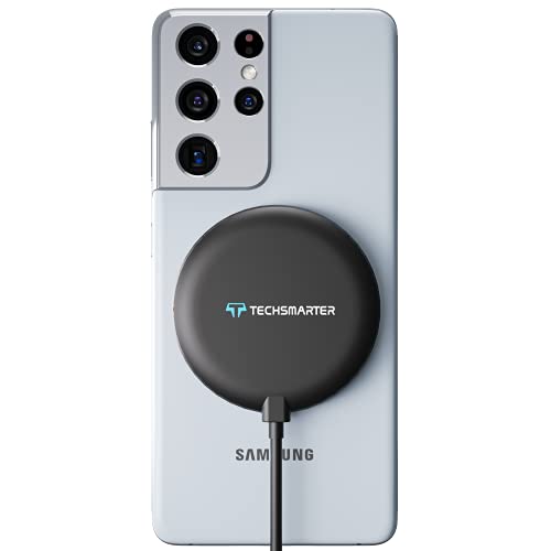 Techsmarter 15W Wireless Charger Pad with Suction Cups. Compatible with iPhone 14, 13, 12, 11, XS...