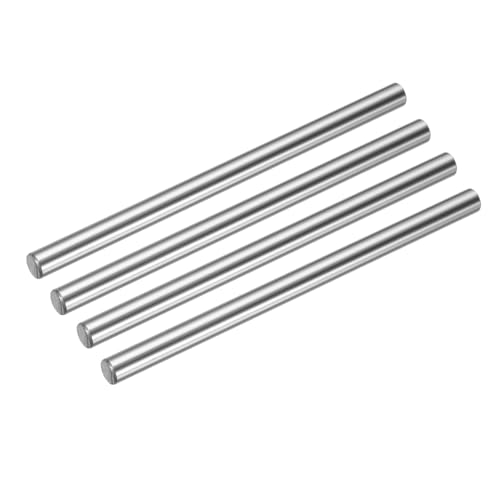 uxcell 4 Pcs Linear Motion Rod Shaft Guide 6mm x 100mm (0.236