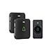 Wireless Doorbell, AVANTEK Mini Waterpoof Door Bell Kit Operating at 1000 Feet with 52 Chimes, 5 Volume Levels and LED Flash, Doorbell Chime with CD Quality Sound, Easy Setup