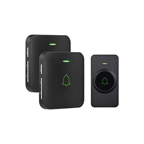 AVANTEK Wireless Door Bell, CB-12 Mini Waterproof Doorbell Chime Operating at 1000 Feet with 52 Melodies, 5 Volume Levels & LED Flash by AVANTEK - Used condition - US$25.72