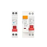 18MM 36MM 1P+N AC 230V 6/10/16/25/32A Residual Current Circuit Breaker with Over and Short Current Leakage Protection RCBO MCB(DZ30LE 36MM,32A)