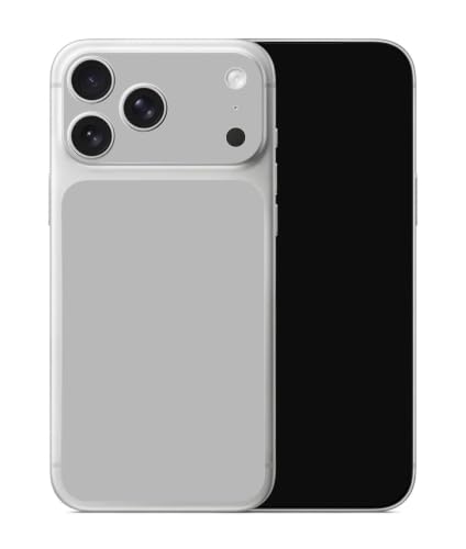 Película para iPhone 17 Pro Max ultrafina y antiarañazos | Dos vinilos grises para cuerpo y lentes