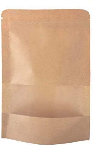 kraft resealable pouches