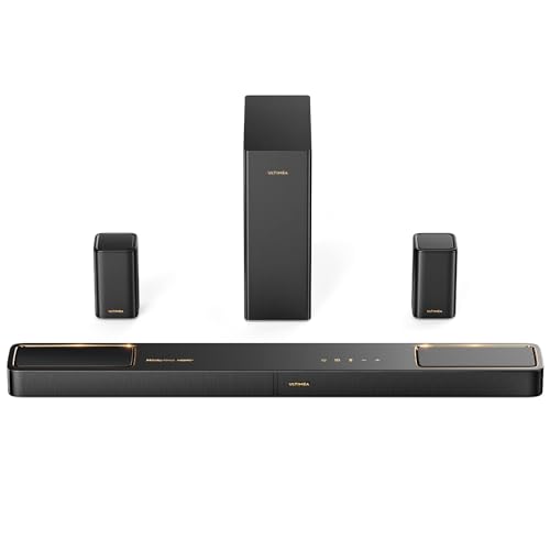 Image of ULTIMEA 5.1.2ch Sound Bar with Dolby Atmos, Surround Sound System for TV with 2 Surround Speakers, Sound Bar for Smart TV, Soundbar for Home Theater, BT 5.4, HDMI eARC, Skywave F40 (New, 2025 Model)