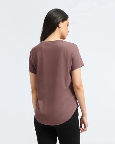 Image of Wellbi Bamboo Women's Tshirt - Ultra-Soft, Breathable & Sustainable | Premium Cotton Blend for Supreme Comfort | Stylish & Eco-Friendly T-Shirt for Women | Tshirt Women Cotton