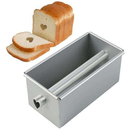 Générique Moule À Paini De Mie, Antiadhésifs Boîte À Toasts En Alliaga D'aluminium Avec Trous De Ventilation | Réutilisable & Résistant À La Chaleur Moule À Paini Rectangulaire Pour Gâteaux