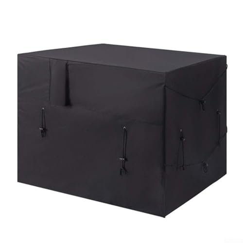 LatoYard Housse de chauffage de piscine extérieure pour pompe à chaleur, housse de protection imperméable 600D très résistante avec sangles réglables