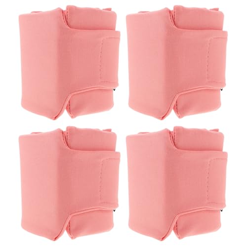 jojofuny Collar Isabelino para Mascotas M Rosa 4 Unidades Protector Ajustable Transpirable Antillamidos para Perros y Gatos Pequeños Vendaje para Cuello Postoperatorio y Cuidado de