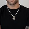 MATERIA by Matthias Wagner Men's Wolf Pendant in 925 Sterling Silver Blackened, Sterling Silver #2