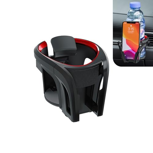 Portavasos multifuncional para carro 2 en 1 con soporte para celular